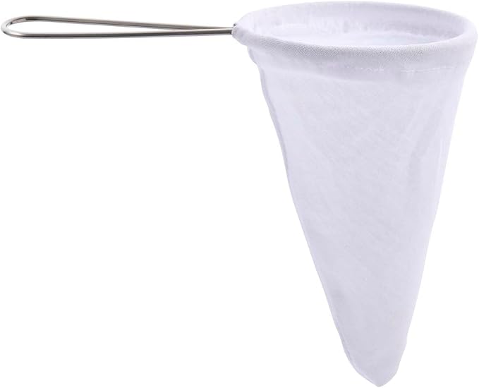 Fino Reusable Cloth Coffee Filter, Cotton-Poly Flannel Fabric with Stainless Steel Frame