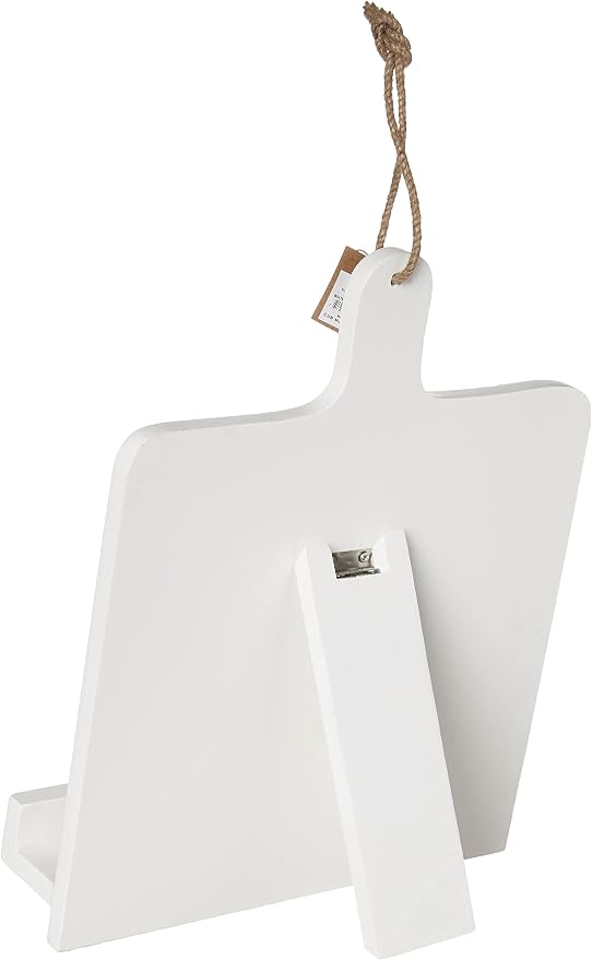White Wood Cookbook Holder