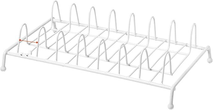 Dish Drying Rack, 11 x 6in Small Dish Rack for Kitchen Counter Metal Kitchen Plate Storage Drainer Utensil Holder Display Racks for Cabinet