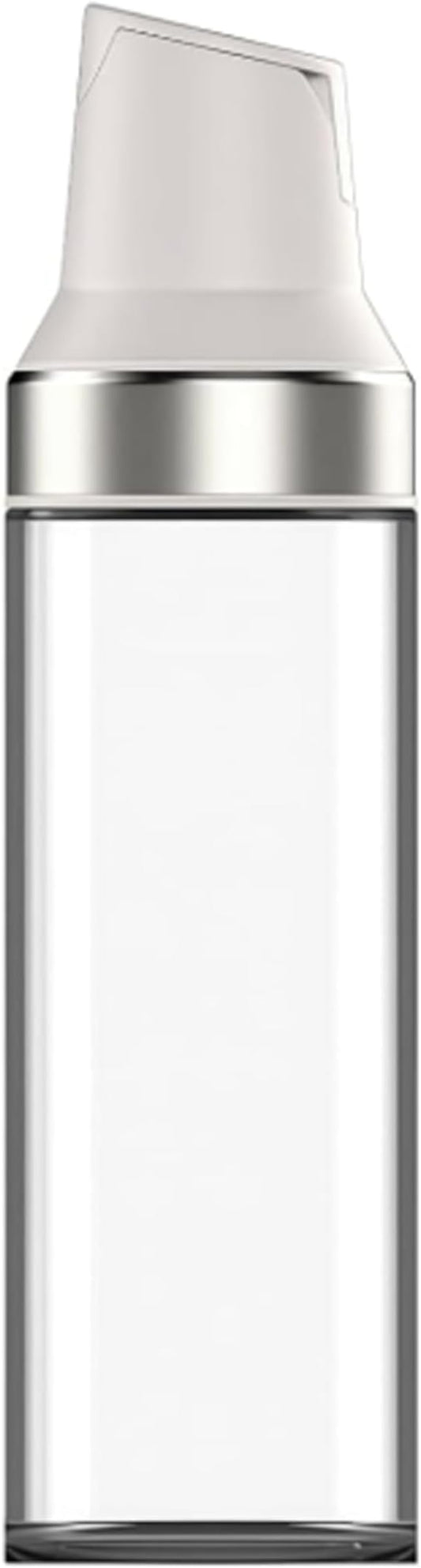Glass Sugar Dispenser with Pour Spout Leak-Proof Shaker for Coffee & Kitchen, Labeled Sugar/Creamer Container for Beverages, Baking & Organizing (WHITE)