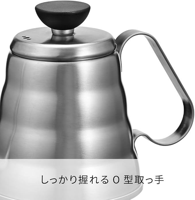 Hario Outdoor V60 Buono Metal Drip Kettle, 700ml, Silver