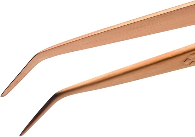 Mercer Culinary 18-8 Stainless Steel Precision Plus Chef Plating Tong, Fine Point, 6-1/8 Inch, Rose Gold