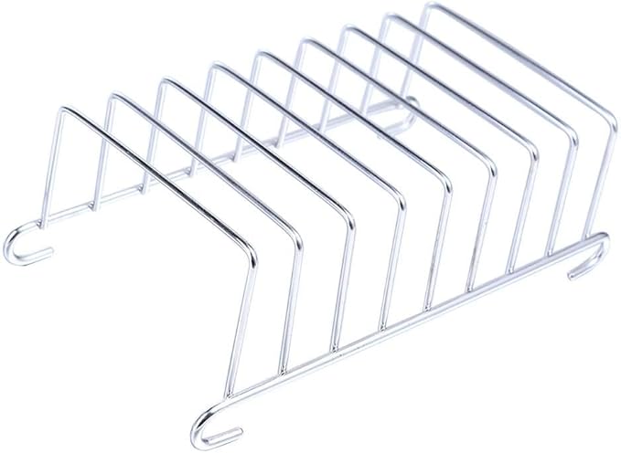 Toast Bread Rack Holder, Stainless Steel 8 Slice Holes Toast Bread Rack, Rectangle Pancake Holder Kitchen Organizer Bakeware Cooling Racks