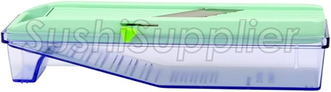 Benriner Mandoline Slicer with Collection Tray and 4 Blades, Japanese Stainless Steel, BPA Free