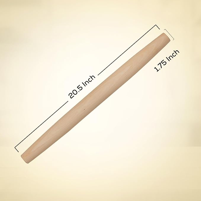 Mrs. Anderson’s Baking Wooden French Rolling Pin, 20.5-Inch x 1.75-Inch