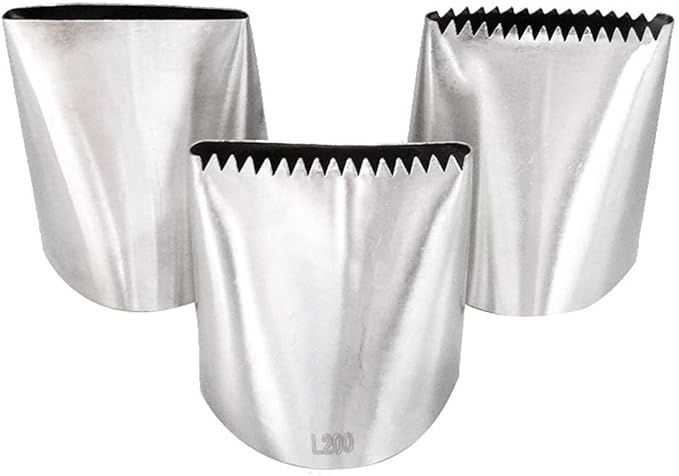Piping Tips For Cake Decorating, Stainless Steel Icing Piping Nozzles For Pastry Fondant Decorating Tools (C)