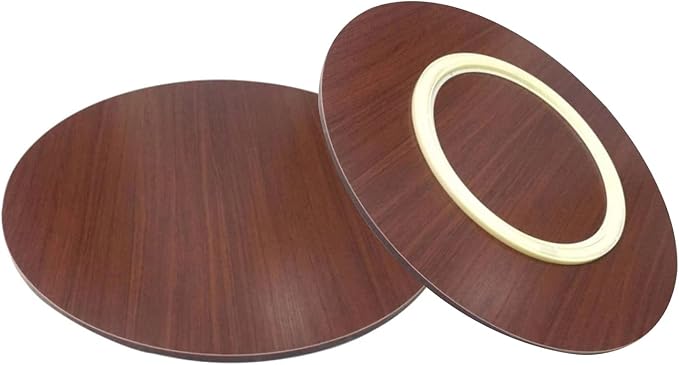 Large Wooden Turntable Lazy Susan, Wooden Turntable For Dining Table, 20in 24in 28in Lazy Susan Serving Tray With Silent Bearing, 360-Degree Swivel Serving Plate, Hotel Tabletop Service Plate, Swivel