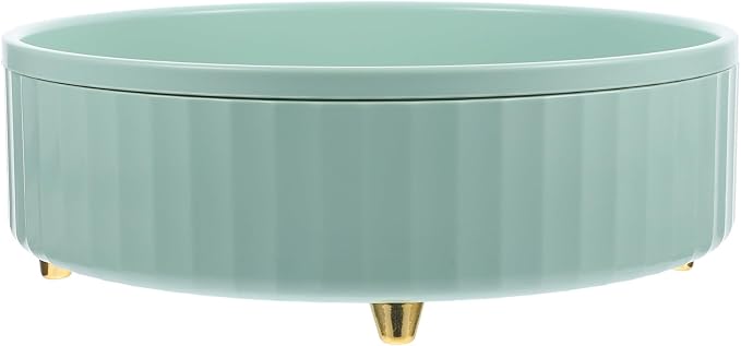 Rotating Shelf Bathroom Storage Tray Cabinet Storage Shelf Condiment Storage Rack Easoning Turntable Rack Food Serving Tray Round Tray Rotating Tray Lipstick to Rotate Desktop Pp