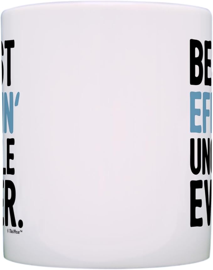 ThisWear Uncle Gifts: Best Uncle Ever 2 Pack 11oz Ceramic Coffee Mug Set
