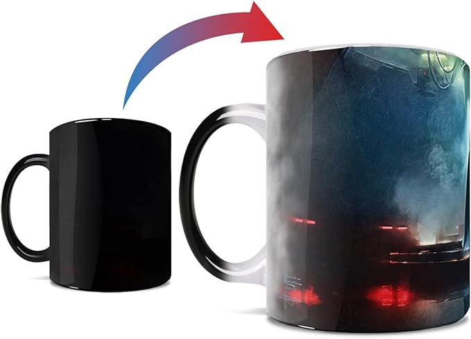 Morphing Mugs Star Wars – Obi-Wan Kenobi – Darkness Has Arrived – One 11 oz Color Changing Ceramic Mug – Image Revealed When HOT Liquid Is Added!