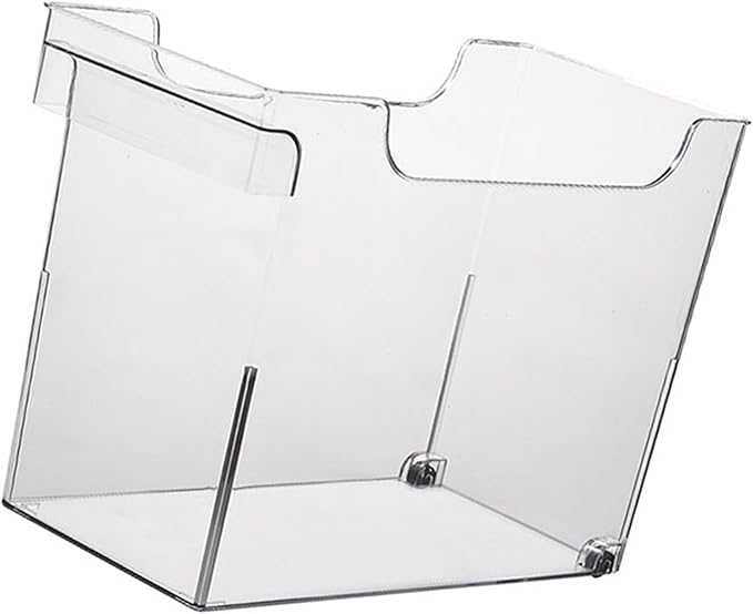 Clear Kitchen Organizer Bin, U Shaped Multifunctional Storage Container, PET Material, Space Saving Design - Durable Transparent Pot Lid Holder, Easy Access for Kitchen Cabinets