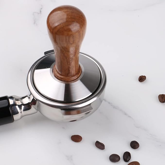 Stainless Steel Coffee Tamper 49mm Barista Espresso Base Coffee Bean Press …