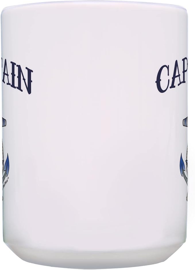 ThisWear Sailing Gifts For Men Captain Classic Nautical Anchor 15oz Ceramic Coffee Mug with Handle