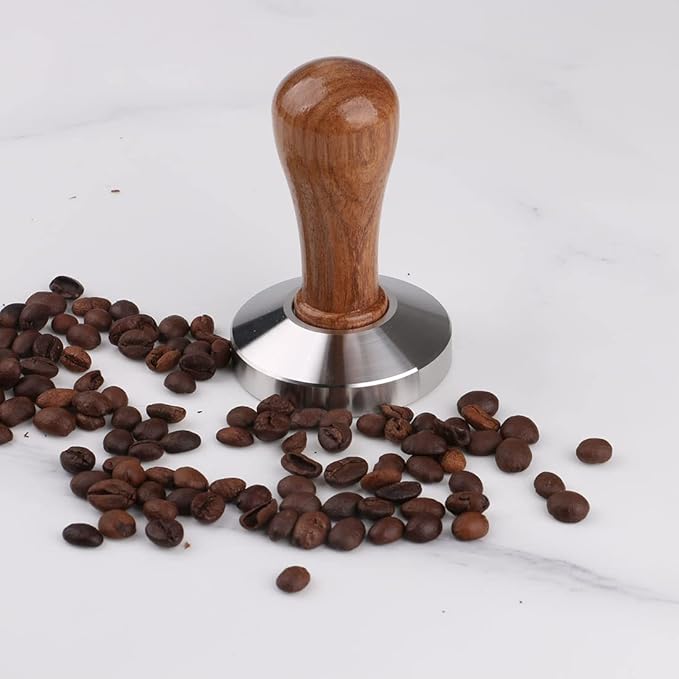 Stainless Steel Coffee Tamper 53mm Barista Espresso Base Coffee Bean Press