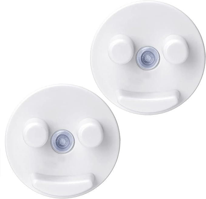 Sponge Holder, Sink Caddy w/Suction Cup Installation, Sponge Organizer for Kitchen/Bathroom Sink, Self Draining, Dishwasher Safe for Holding Smiley Sponges(Sponges Not Included), White(2-Pack)