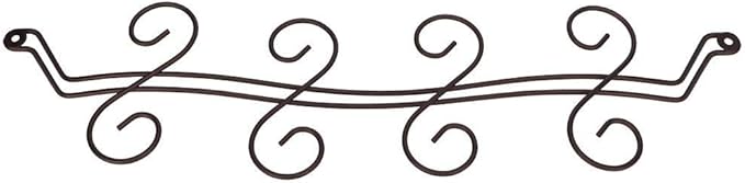 Under Cabinet Wine Glass Rack Stemware Holder,Holds up to 8 Glasses Vintage Style Stainless Steel Wall-Mounted Hanging Wine Glass Hanger For Bar Home Cafe,Oil Rubbed Bronze