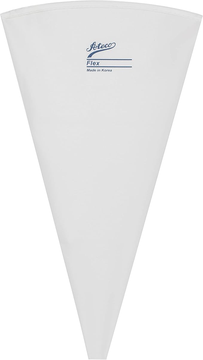 Ateco Flex Decorating Bag, Coated Nylon, 16-Inch, Reusable Baking Supply, White
