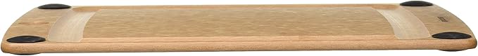 Epicurean All-In-One Cutting Board with Non-Slip Feet and Juice Groove, 11.5" × 9", Natural/Black