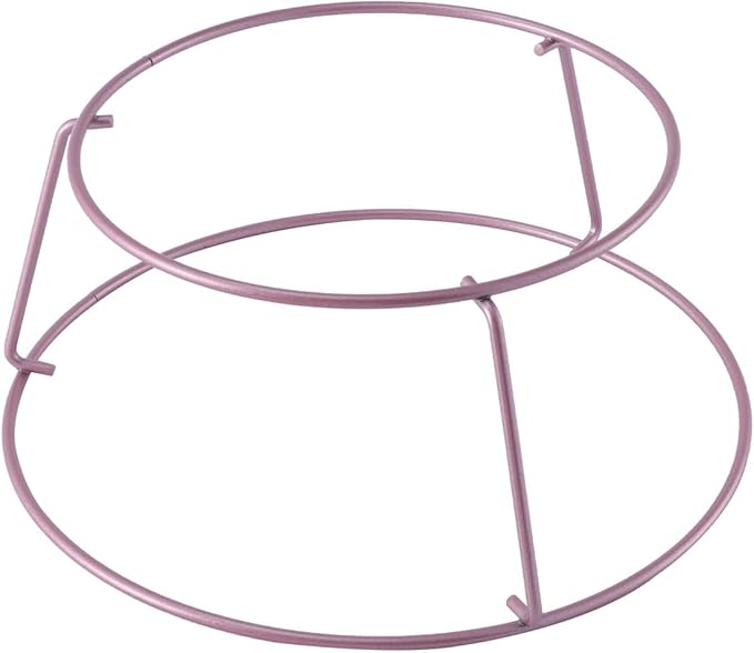 minkissy Rose Gold Non-stick Cake Cooling Rack, round Baking Rack Elevated Wire Mesh, Stainless Steel Bread Cooler for Oven and Kitchen Use