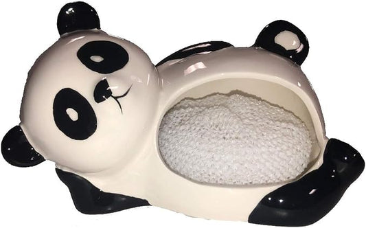 Ceramic Panda Sponge/Scrubbie Holder