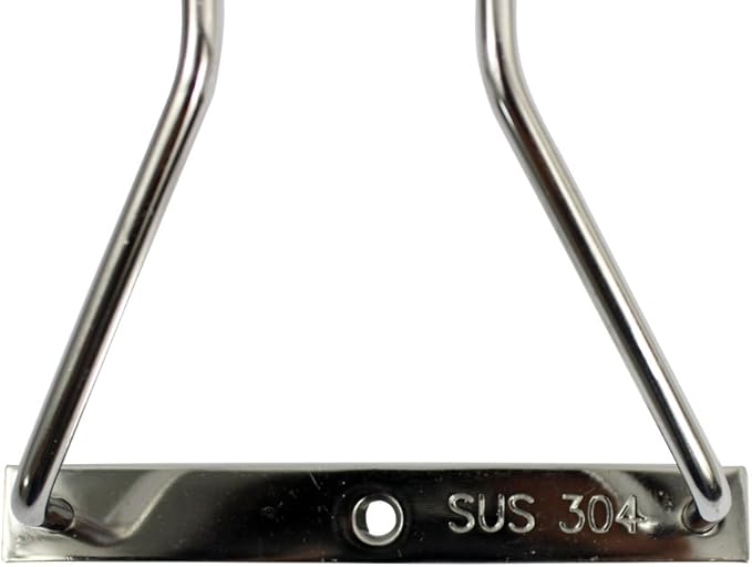 27 cm stainless steel wine glass holder rack, chrome wine glass holders under cabinet, 1 piece (1 row)