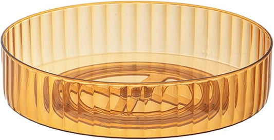 2 Pack Turntable Cupboard Organiser, Plastic Round Clear Rotating Turntable Organization, Rotating Spice Rack Kitchen Storage Organizer for Kitchen Countertop Cupboard (8.5-Inch and 11-Inch)