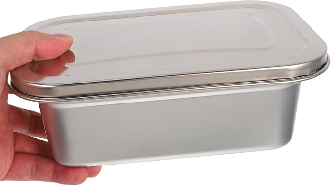 Reusable Ice Cream Tub Containers 2 Quart: Stainless Steel Ice Cream Containers for Homemade Ice Cream, Sorbet, Frozen Yogurt or Gelato - Stackable Ice Cream Freezer Container,1.8 Liter