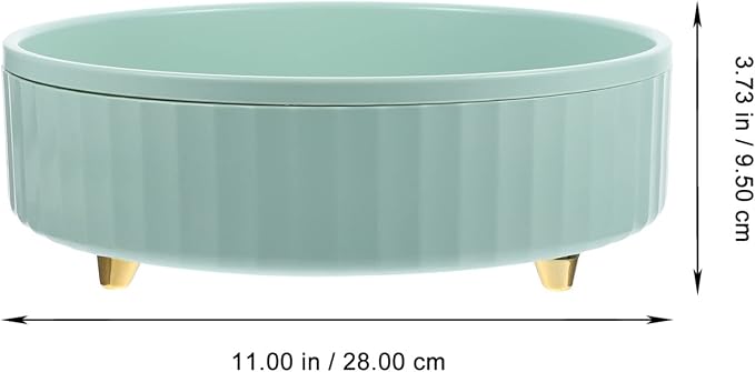 Rotating Shelf Bathroom Storage Tray Cabinet Storage Shelf Condiment Storage Rack Easoning Turntable Rack Food Serving Tray Round Tray Rotating Tray Lipstick to Rotate Desktop Pp