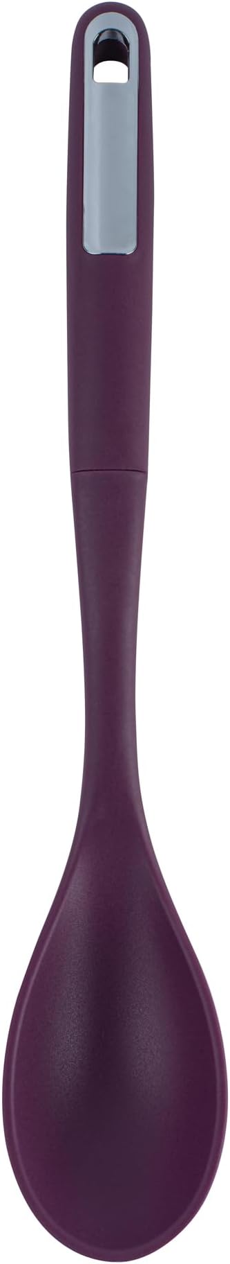 Restaurantware Silicone Utensil Set Pack of 1 Non-Slip Handle 6-Piece Kitchen Tool Set, Heat-Resistant Dishwasher-Friendly Cooking Accessories, Durable Purple Cooking Utensils