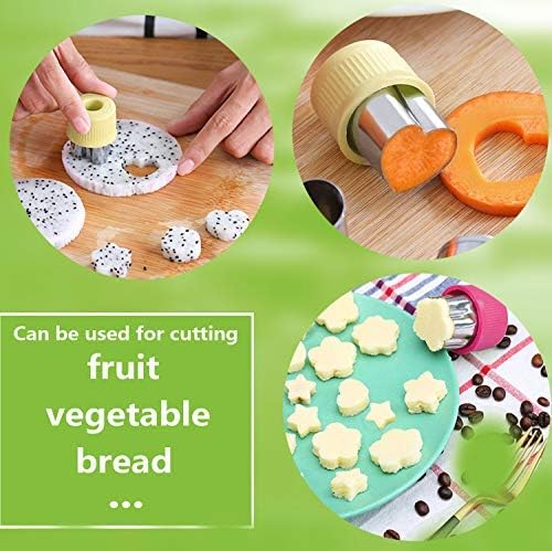 9 pcs Cookie Cutters Cutter Shapes Set Different Sizes Set Fruit Cutter Cookie Pastry Stamps Mold,Cake Pop,Sandwich,Grape