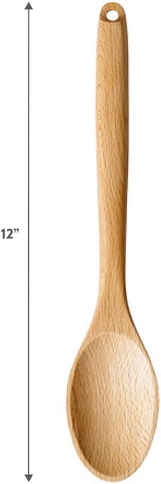 Andaz Press Personalized Laser Engraved Wooden Mixing Spoon, 12-inch, Paul's Chili, 1-Pack, Custom Name