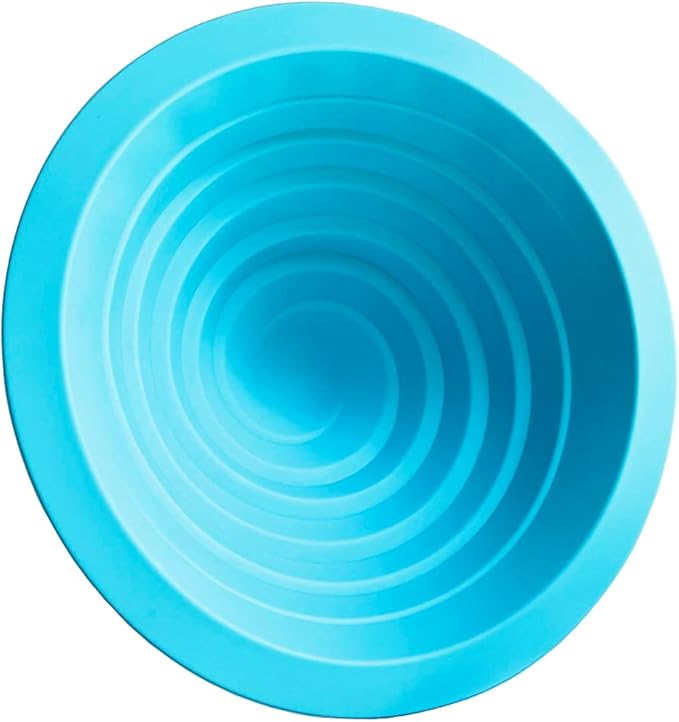 Mattix Supplies Giant Cupcake Mold Pan | BPA Free Silicone | Big Birthday Smash Cake | Large Bake Set with Filling Insert, Turquoise