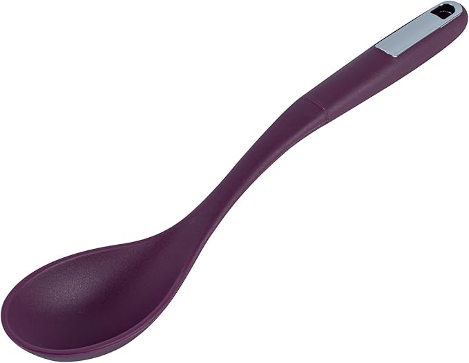 Restaurantware Silicone Utensil Set Pack of 1 Non-Slip Handle 6-Piece Kitchen Tool Set, Heat-Resistant Dishwasher-Friendly Cooking Accessories, Durable Purple Cooking Utensils