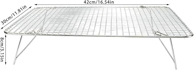 Stackable Baking Cooling Stand 3 Sections Stainless Steel for Efficient Cake Bread Storage Home Kitchen Baking Tool