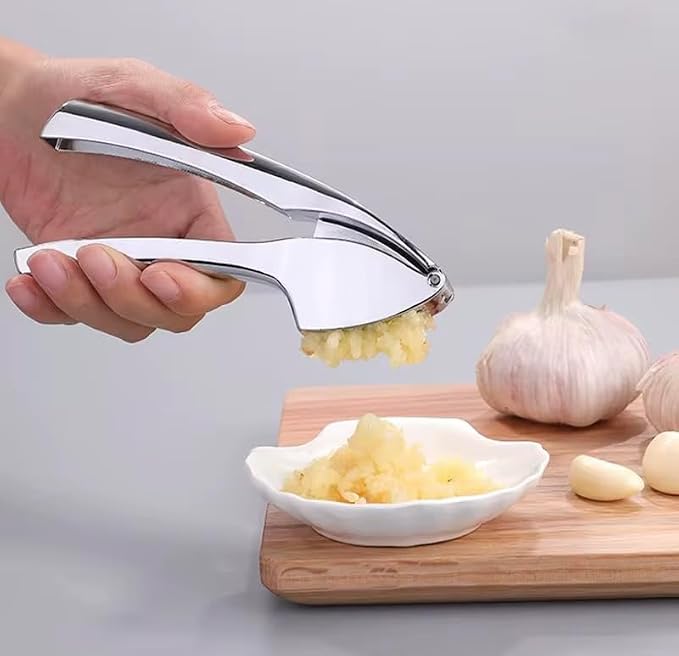 garlic press stainless steel heavy duty