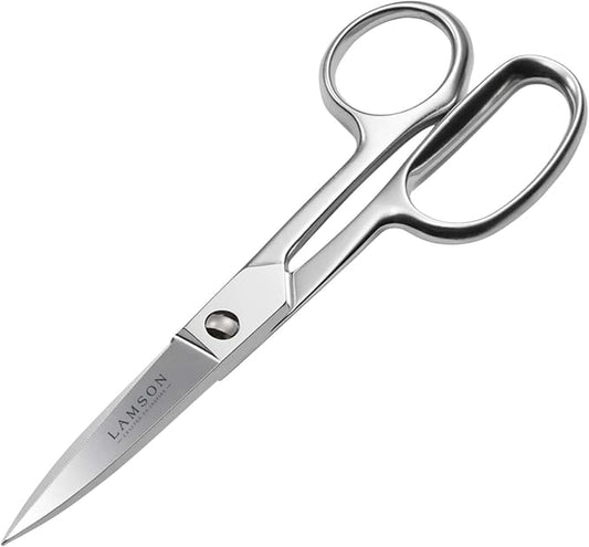 Lamson Forged Take-Apart Kitchen Shears – 8" High-Carbon Stainless Steel Kitchen Scissors | Dishwasher Safe, Made in USA, Poultry and Herb Shears