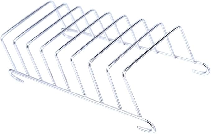 Toast Bread Rack Holder, Stainless Steel 8 Slice Holes Toast Bread Rack, Rectangle Pancake Holder Kitchen Organizer Bakeware Cooling Racks