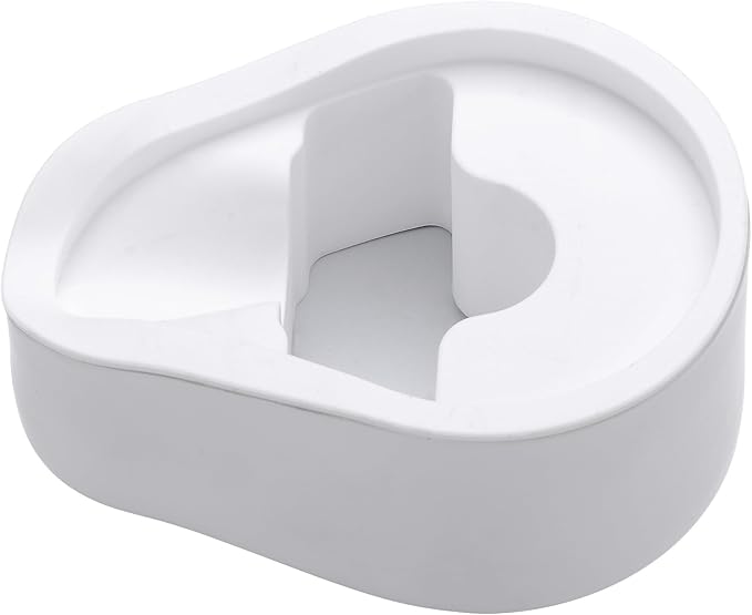 Normcore Portafilter Holder, Portafilter Tamping Station, 304 Stainless Steel With Silicon Espresso Holder Tamper Stand Fits 58mm Espresso Machines Portafilters, White