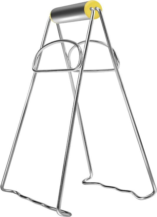 Asian Kitchen Stainless Steel Folding Hot Dish Plate Clip Plate Retriever Tongs
