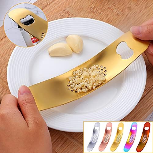 Rainbow Garlic Press Bottler Wine Opener Measuring Spoons Lemon Squeezer Vegetable Peeler Apple Cutter Kitchen Tongs Hot Plate Gripper Ice Tongs Kitchen Accessories Tools Set, Dish Washer Safe