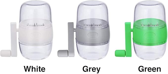 Nut Chopper, Portable Manual Hand Nut Chopper for All Nuts Walnut Pecans, Hand Crank Nuts Grinder Kitchen Tool(COLOR:Grey)