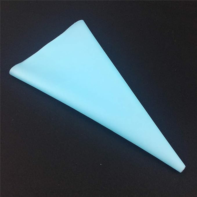 Joyeee Baking Piping Bags Reusable, 4 Pcs Cookie Chocolate Piping Bags 16 Inch 14 Inch 12 Inch 10 Inch, Thick Anti-Burst Pastry Bags for Cake, Hot Chocolate, Cupcake and Buttercream Frosting, Blue