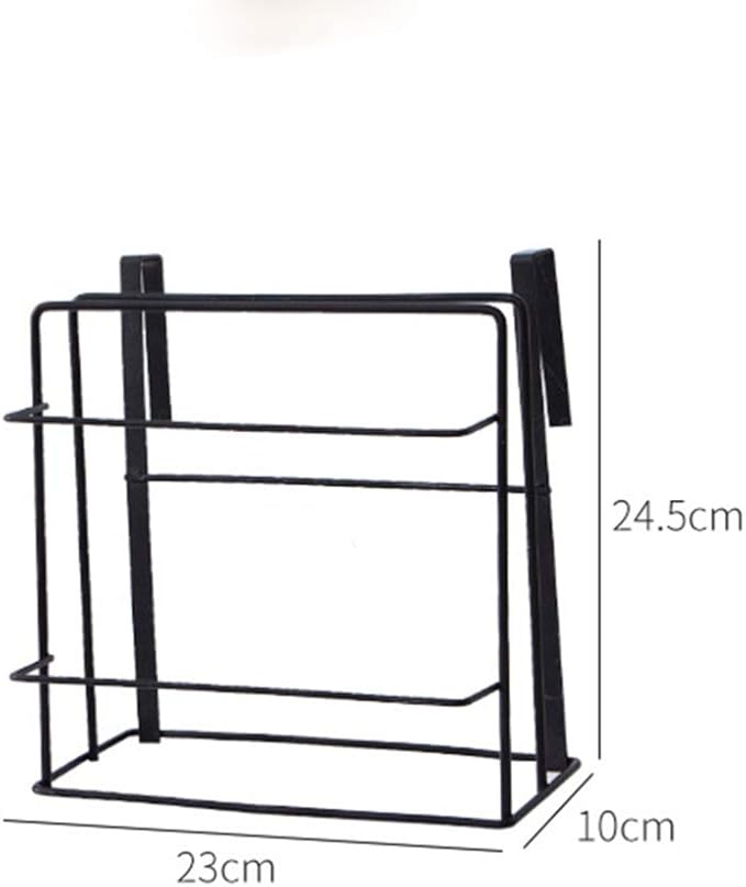 Yardwe Under Cabinet Organizer Shelf Hanging Storage Baskets Rack Chopping Board Holder Shelves for Kitchen Pantry Cupboard Black