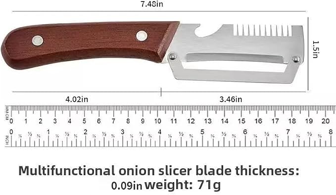 Roselli Wooden-Handled Stainless Steel Shredder And Peeler, Multifunctional Vegetable Peeler, Suitable For Kitchens, Camping, And Travel (2 Peelers)