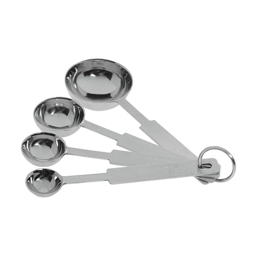 Vollrath Four-Piece Measuring Spoon Set, Silver (CECOMINHK10084)
