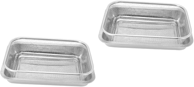 2sets Stainless Steel Baking Pan Removable Cooling Rack Versatile Drain Oil Plate for Baking and Cooling Heavy Duty Design Dishwasher Safe Style