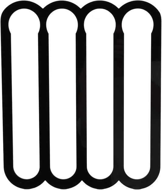 Coffee Capsule Holder, 14x11.75in Home Magnetic Coffee Pod Holder with Pre Applied Strong Adhesive Strip Magnetic Fridge Mount for VertuoLine Capsule Pods(plastic)