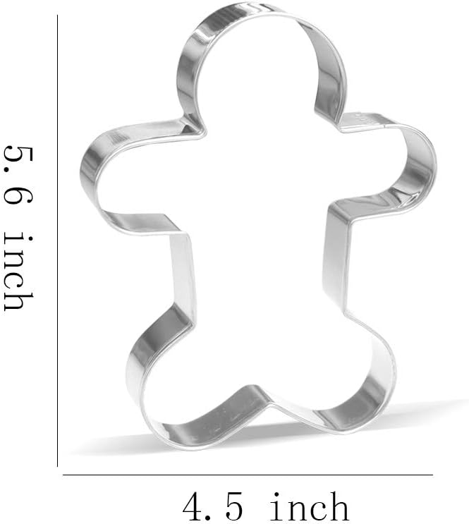 Giant Christmas Cookie Cutter Set - 5 Piece - Stainless Steel