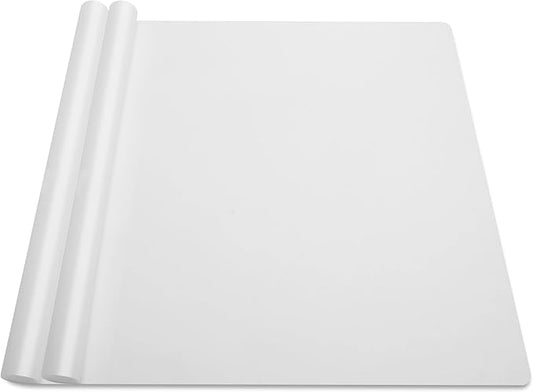 Large Silicone Mats for Kitchen Counte, YACEYACE 2Pcs 25"x 17" Frosted Silicone Mat, Silicone Craft Mats for Jewelry Resin, Heat Resistant, Baking