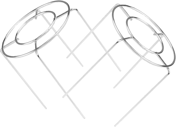 HANABASS 2pcs Stainless Steel Cake Cooling Rack, round 12.7cm Diameter X 14cm Height Baking Tool, Chiffon Cake Holder for Kitchen and Bakery Use